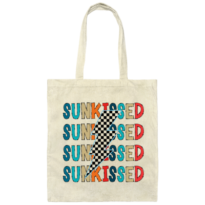 Flash Sunkissed, Groovy Sunkissed Canvas Tote Bag