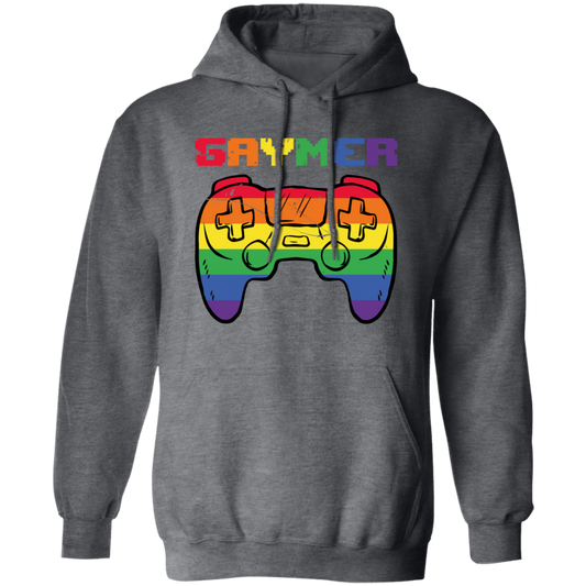 Gaymer Rainbow, Gamer Love Gift, Gaming LGBT Design, Best Gaymer Pullover Hoodie