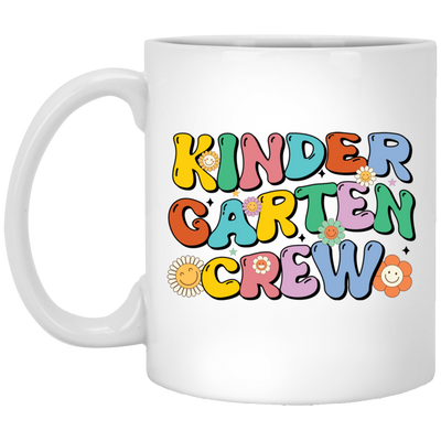 Kinder Garten Crew, Back To School, Baby School White Mug