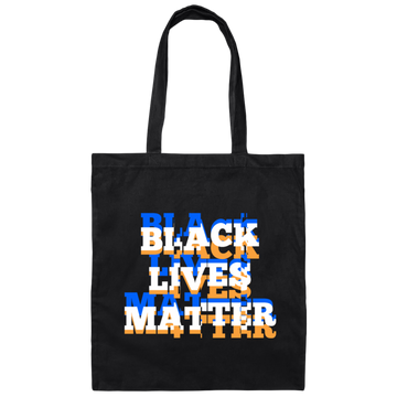 Black Lives Matter Glitch Effect, Black Lives Matter, Black History Canvas Tote Bag