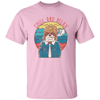 Chill And Relax, Dog Dad, Retro Dog, Cool Dog Unisex T-Shirt