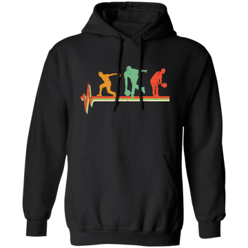 Bowling Lover, Retro Bowling, Bowling Lover Gift, Vintage Gift Pullover Hoodie