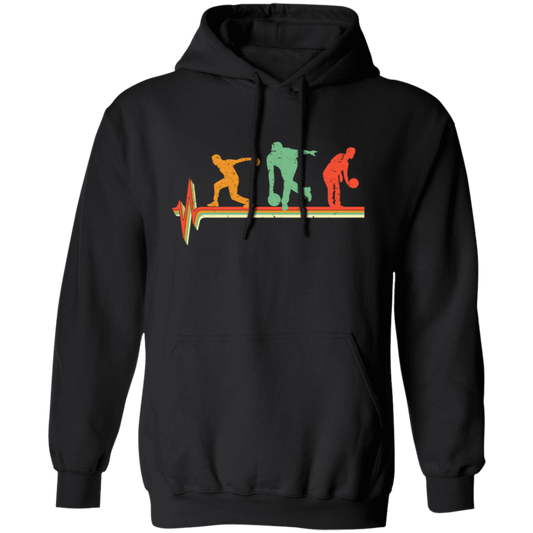 Bowling Lover, Retro Bowling, Bowling Lover Gift, Vintage Gift Pullover Hoodie