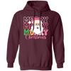 Merry Christmas, Santa Head, Funny Santa, Funny Xmas Christmas Pullover Hoodie