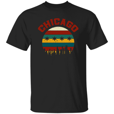 Chicago Skyline, Chicagoan Flag, Retro Chicago, Best Of Chicago Gift Unisex T-Shirt