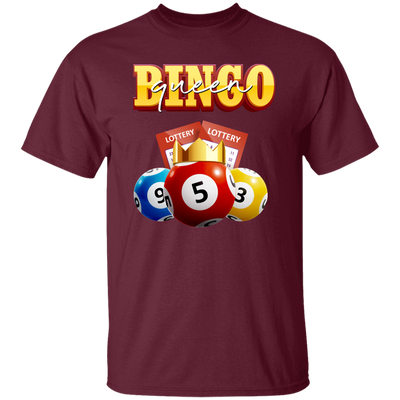 Bingo Queen, Love Bingo, Lottery Ticket, Win Lottery Unisex T-Shirt