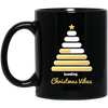 Christmas Tree, Golden Xmas Tree, Loading Xmas Tree, Merry Christmas, Trendy Chrismas Black Mug