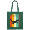 Retro 70s Vintage Volleyball Player Mens Gift Sporty Volleyball Lover Canvas Tote Bag