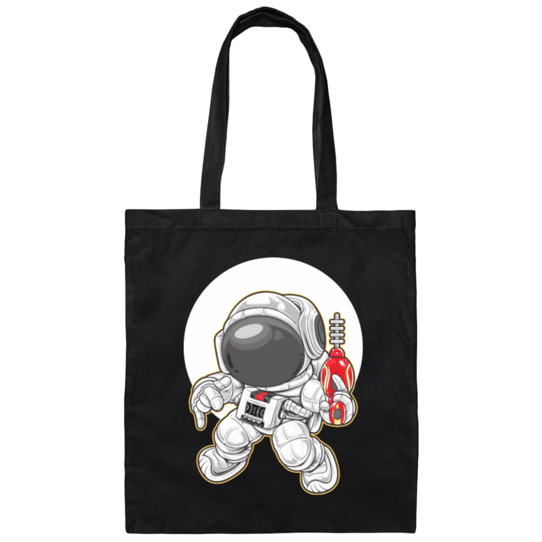 Cartoon Astronaut, Space Ranger Dance, Love Dance, Dance In Spaces Canvas Tote Bag