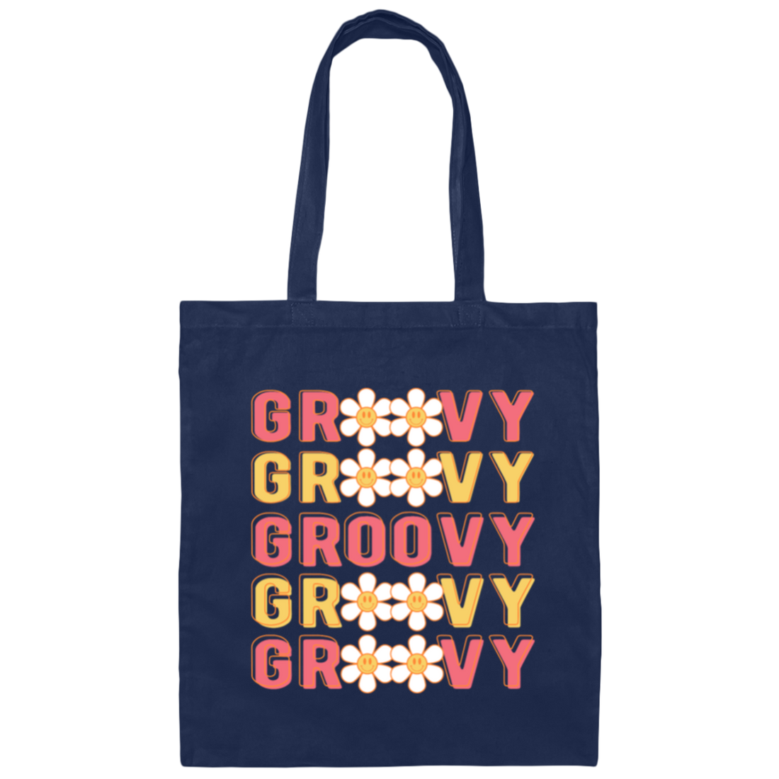 Groovy Kind Of Love The Soul Keeper Groovy Canvas Tote Bag
