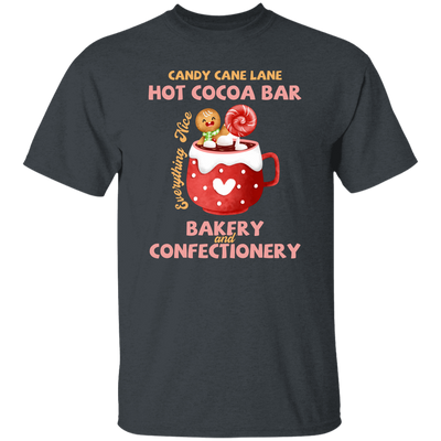 Candy Cane Lane Hot Cocoa Bar, Bakery And Confectionery, Merry Christmas, Trendy Christmas Unisex T-Shirt