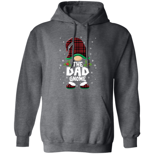 The Dad Gnome Present For Family, Xmas Cute Gnome Lover Pullover Hoodie