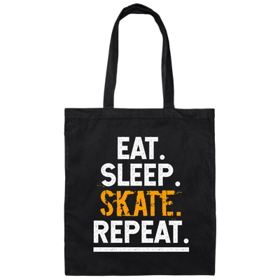 Eat Sleep Skate Repeat Skateboard Boarder Skater Canvas Tote Bag