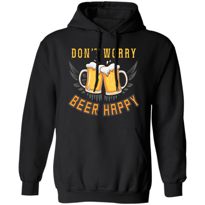 Don't Worry, Beer Happy, Cheer Up, Beer Retro Pullover Hoodie