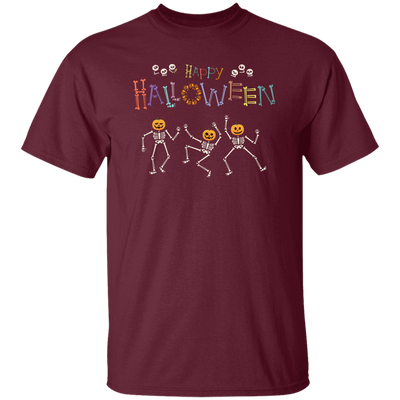 Happy Halloween, Skeleton Dancing, Funny Halloween Unisex T-Shirt