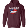 America Flag, USA Flag Lip, Sexy America, July 4th Gift, Best American Pullover Hoodie