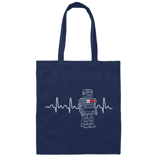 Robotics Engineer Heartbeat Engineering Gifts Canvas Tote Bag