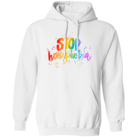 Love Homophobia, Be Kind, Love LGBT, Pride Month Pullover Hoodie