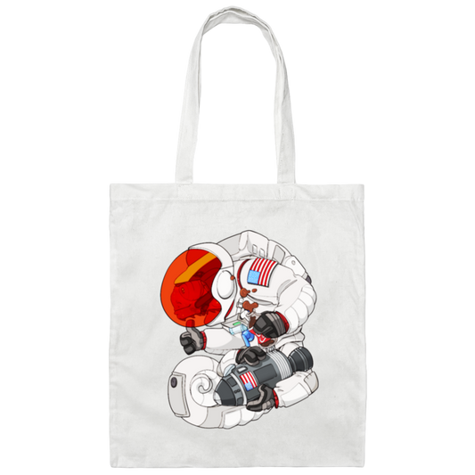 Pangolin Love Gift, Pangolin In A Astronaut Uniform, Love Astronaut Gift Canvas Tote Bag