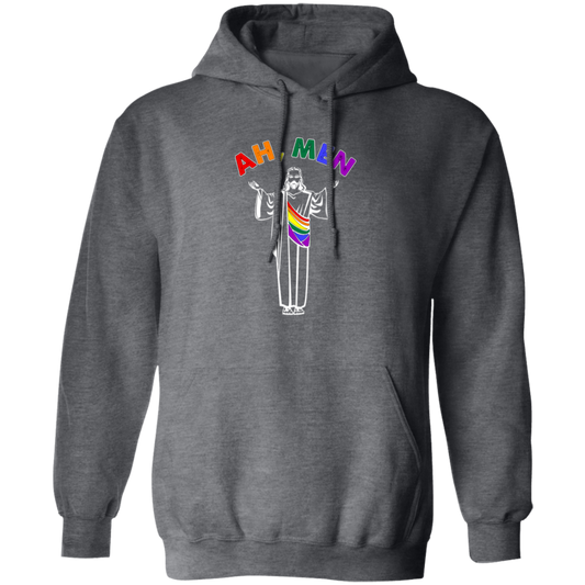 Jesus And LGBT, Ah Men, Funny Jesus, Gay Gift, Best For Gay Pullover Hoodie