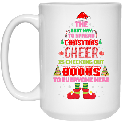 The Best Way To Spread Christmas Cheer Is Checking Out Books To Everyone Here, Merry Christmas, Trendy Christmas White Mug