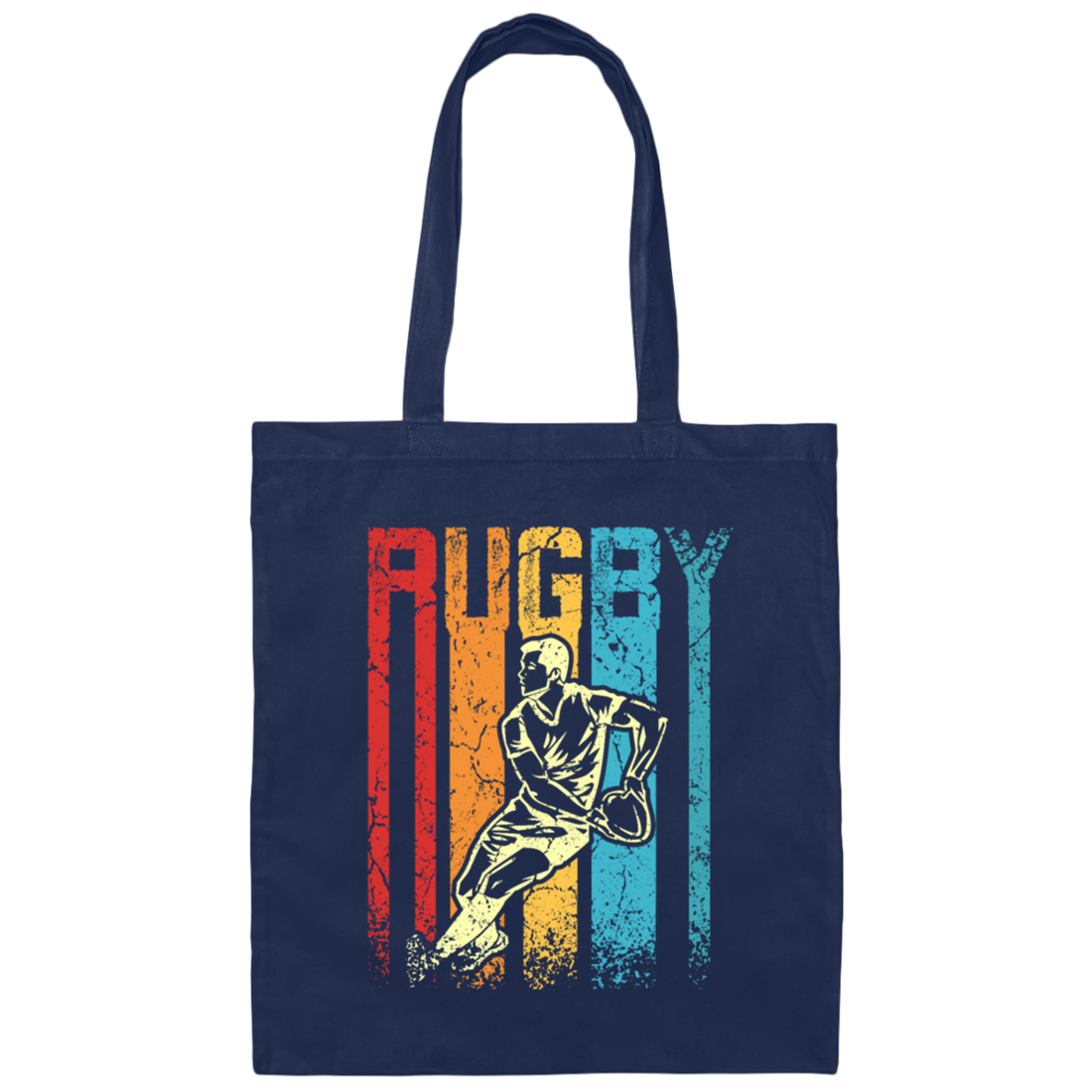 Retro Rugby Like Sport Love To Play Rugby Canvas Tote Bag