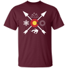 Denver Colorado, Snowboarding Direction, Sun Snow And Mountain Unisex T-Shirt