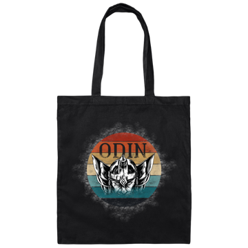 Retro Viking of Mythology Odin Valhalla Nordic Outfit Canvas Tote Bag