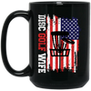 Disc Golf Wife, American Disc Golf, Disc Golf Game Black Mug