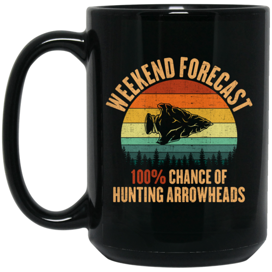 Best Arrowhead, Forecast Arrowhead, Arrowhead Collecting Retro Black Mug