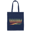 Colorful Crocodile, Repitles Lover Birthday Gift, Retro Crocodile Canvas Tote Bag