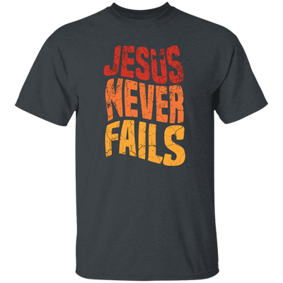 Jesus Never Fails, Jesus Cross, Retro Jesus, Christ Cross Unisex T-Shirt