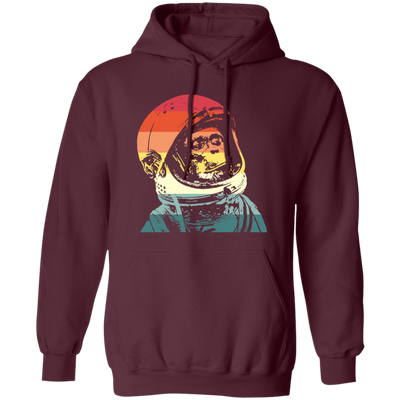 Cool Space Monkey Astronaut, Monkey In The Spaces, Retro Style, Love Monkey Pullover Hoodie