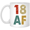 18th Birthday Gift Idea, Retro 18th Gift, Best Of 18th, 18 Vintage, Love 18 White Mug