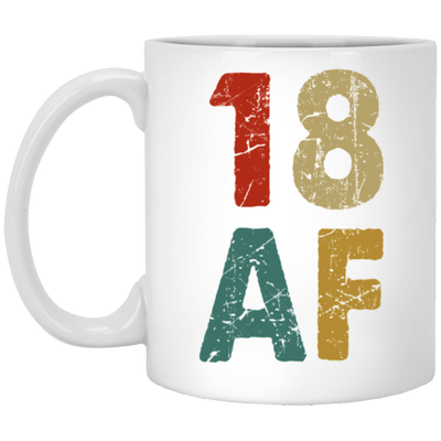 18th Birthday Gift Idea, Retro 18th Gift, Best Of 18th, 18 Vintage, Love 18 White Mug