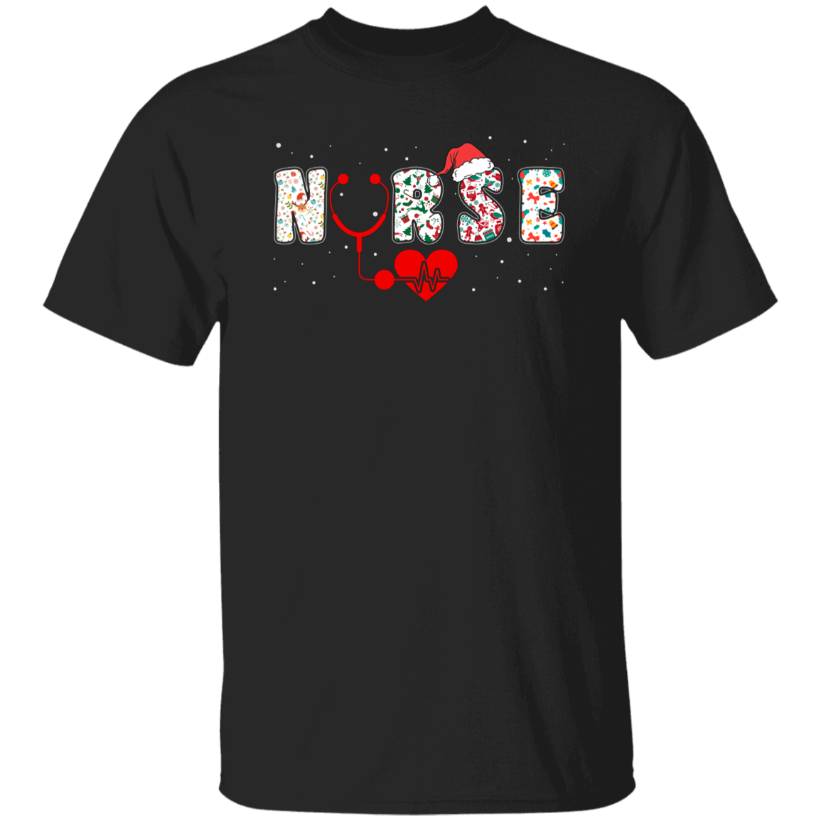 Nurse Christmas, Love Nurse, Love Christmas, Xmas Pattern Unisex T-Shirt