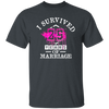 I Survival 25 Years Of Marriage, 25th Anniversary, Love My Wife, Husband Unisex T-Shirt