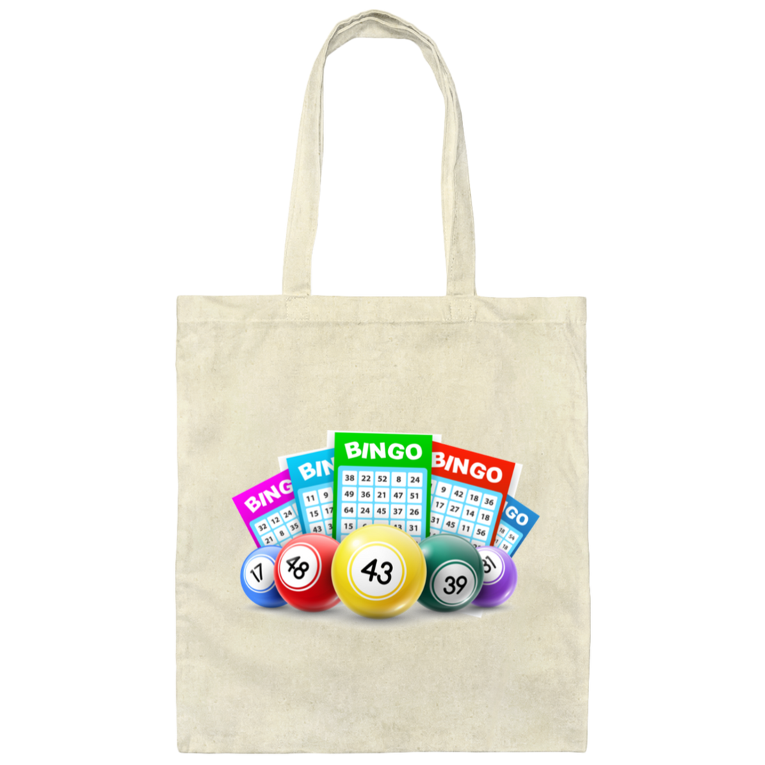 Go To Bingo, Best Ticket, Best Lottery, Lucky Game Canvas Tote Bag