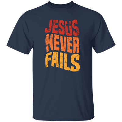 Jesus Never Fails, Jesus Cross, Retro Jesus, Christ Cross Unisex T-Shirt