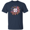 American Baseball, Sunflower Baseball, Leopard Sunflower-4 Unisex T-Shirt