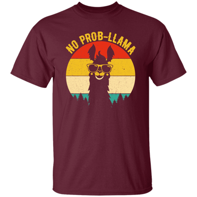 No Prob-Llama, Vintage Llama, Retro Alpaca, Best Llama Retro Love Gift Unisex T-Shirt