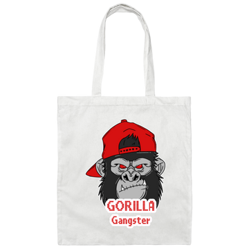 Gorilla Gangster, Best Gorilla, Cool Gorilla, Funny Gangster Gorilla Canvas Tote Bag