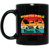 North Pole, Milk And Cookie, Baking Fresh Daily, Retro Christmas, Merry Christmas, Trendy Christmas Black Mug