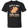 Just A Girl Who Loves Capybaras, Cute Funny Capybaras Unisex T-Shirt