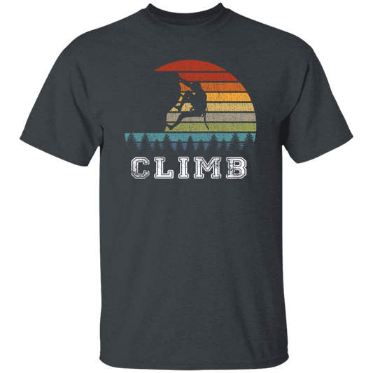 Bouldering Lover, Mountaineer Vintage Gift, Sporty Climb Climber Unisex T-Shirt