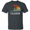 Bouldering Lover, Mountaineer Vintage Gift, Sporty Climb Climber Unisex T-Shirt