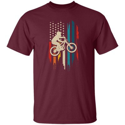 Mountain Bike, American Flag Vintage, Retro Style, Love Bikes, Best Bike Unisex T-Shirt