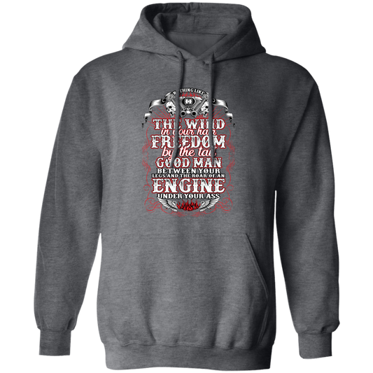 Nothing Like The Wind In Your Hair Freedom By The Tail Good Man Pullover Hoodie