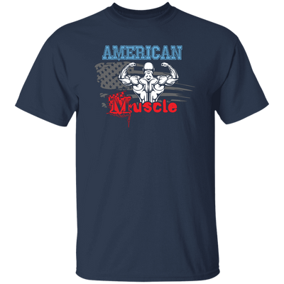 American Muscle, American Fitness, Muscle Silhouette Unisex T-Shirt