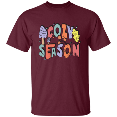 Cozy Season, Fall, Autumn, Groovy Fall Season Unisex T-Shirt